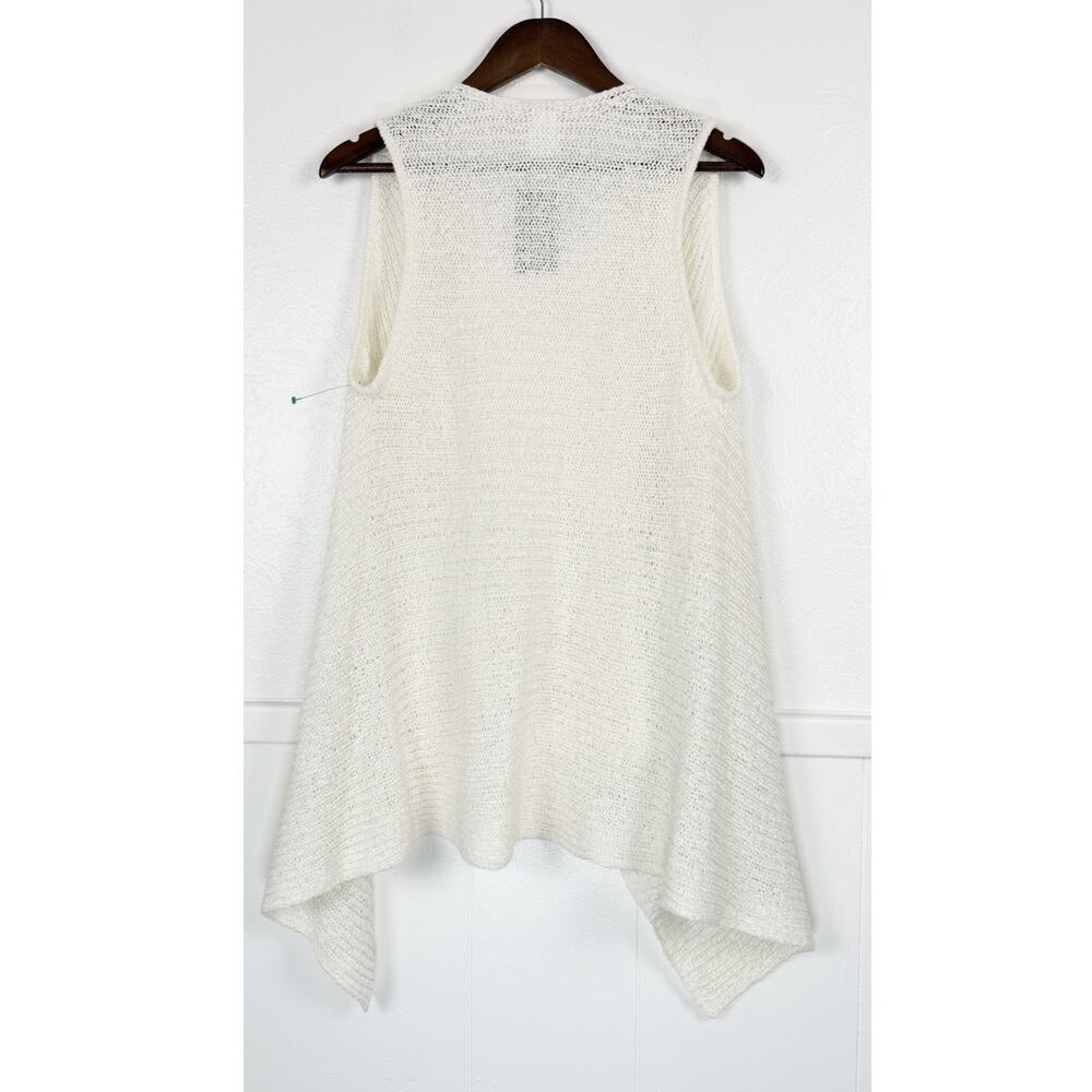 NWT Lilly Pulitzer L Kingston Sweater Vest Resort Ivory-White Open Knit Boho - Picture 5 of 9